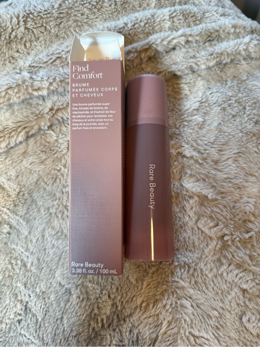 Rare Beauty Find Comfort Body & Hair Mist — Dusty Rose Mauve
